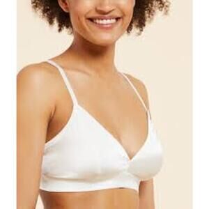 Bridal by ELOQUII Satin Bralette Size 20 White Smocked